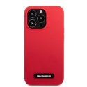 Karl Lagerfeld KLHCP13LSLMP1R iPhone 13 Pro / 13 6,1" hardcase czerwony/red Silicone Plaque