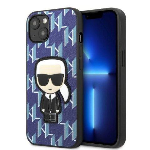 Karl Lagerfeld KLHCP13MPMNIKBL iPhone 13 6,1" hardcase niebieski/blue Monogram Ikonik Patch