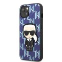 Karl Lagerfeld KLHCP13MPMNIKBL iPhone 13 6,1" hardcase niebieski/blue Monogram Ikonik Patch