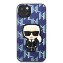 Karl Lagerfeld KLHCP13MPMNIKBL iPhone 13 6,1" hardcase niebieski/blue Monogram Ikonik Patch