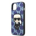 Karl Lagerfeld KLHCP13MPMNIKBL iPhone 13 6,1" hardcase niebieski/blue Monogram Ikonik Patch