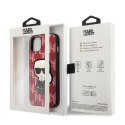 Karl Lagerfeld KLHCP13SPMNIKPI iPhone 13 mini 5,4" hardcase czerwony/red Monogram Ikonik Patch