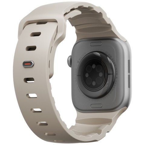 Pasek UNIQ Alton do Apple Watch 42/41/40mm Silicone piaskowy