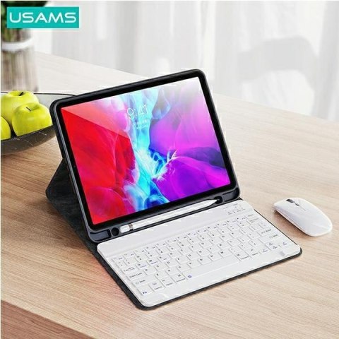 USAMS Etui Winro z klawiaturą iPad Pro 11" zielone etui-biała klawiatura/green cover-white keyboard IP011YRXX02 (US-BH645)