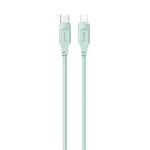 USAMS Kabel USB-C na Lightning PD Fast Charging 1,2m 20W Lithe Series zielony/green SJ566USB04 (US-SJ566)