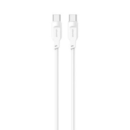USAMS Kabel USB-C na USB-C PD Fast Charging 1,2m 100W Lithe Series biały/white SJ567USB02 (US-SJ567)