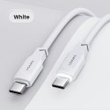 USAMS Kabel USB-C na USB-C PD Fast Charging 1,2m 100W Lithe Series biały/white SJ567USB02 (US-SJ567)