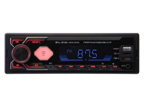 Radio BLOW AVH-8960 RDS MP3/USB/micro SD/BLUETOOTH + USB-C