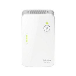 D-Link | AC1300 Wi-Fi Range Extender | DAP-1620 | 802.11ac | 400+867 Mbit/s | 10/100/1000 Mbit/s | Ethernet LAN (RJ-45) ports 1