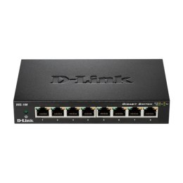 D-Link | Switch | DGS-108/E | Niezarządzany | Desktop | Ilość portów 10/100 Mbps (RJ-45) | Ilość portów 1 Gbps (RJ-45) 8 | Ilość