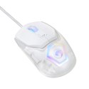 Marvo Mysz FIT LITE G1, 12000DPI, optyczna, 7kl., przewodowa USB, biała, do gry, podświetlenie RGB