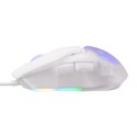 Marvo Mysz FIT LITE G1, 12000DPI, optyczna, 7kl., przewodowa USB, biała, do gry, podświetlenie RGB