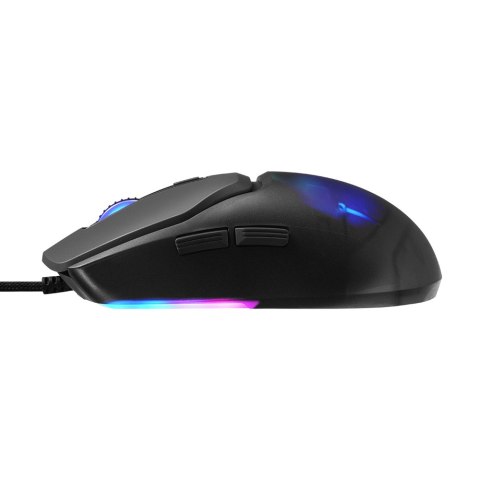 Marvo Mysz FIT LITE G1, 12000DPI, optyczna, 7kl., przewodowa USB, szara, do gry, podświetlenie RGB
