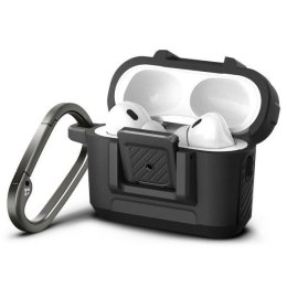 Spigen Lock Fit Airpods Pro 1/2 czarny/matte black ACS05485