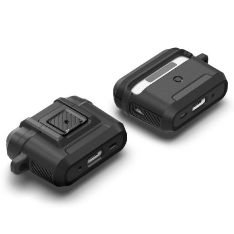 Spigen Lock Fit Airpods Pro 1/2 czarny/matte black ACS05485
