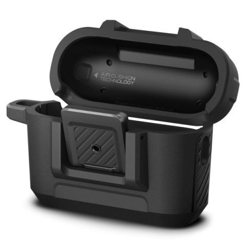 Spigen Lock Fit Airpods Pro 1/2 czarny/matte black ACS05485
