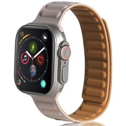 Beline pasek Apple Watch Magnetic 42/44/45/49mm khaki