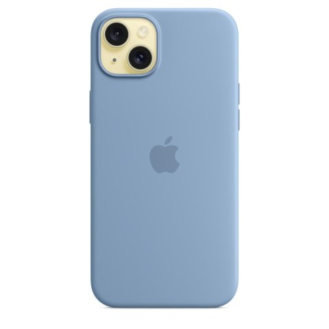 Silikonowe etui Apple z MagSafe Winter Blue, do iPhone 15 Plus