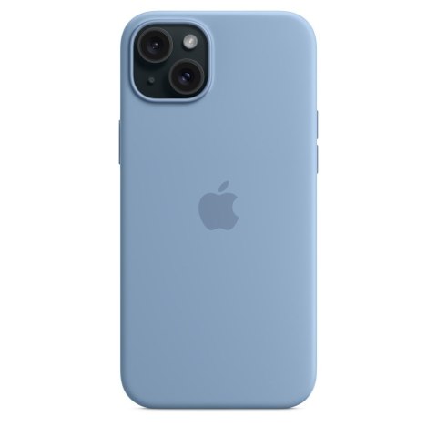 Silikonowe etui Apple z MagSafe Winter Blue, do iPhone 15 Plus