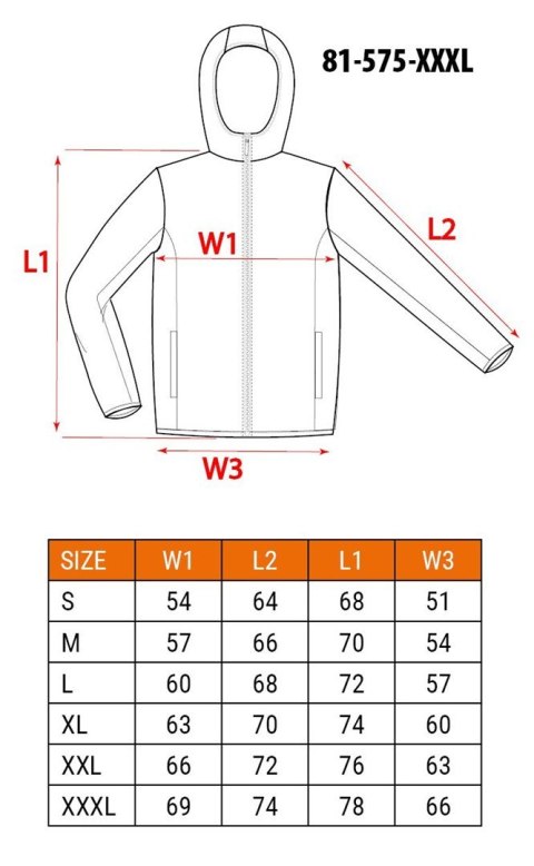 Kurtka robocza Outdoor NEO TOOLS 81-575-XXXL dobby, r.XXXL