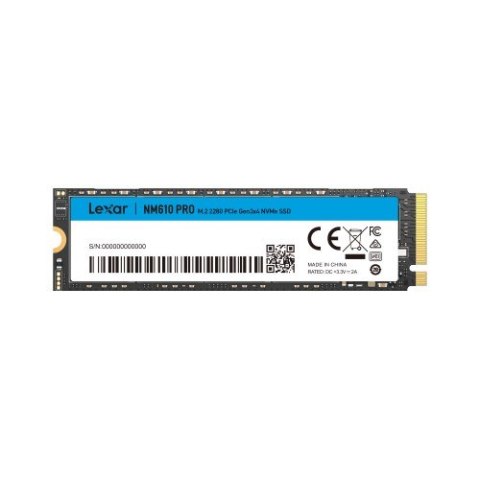 Lexar SSD NM610PRO 500GB M.2 NVMe Gen3 3000 MBps