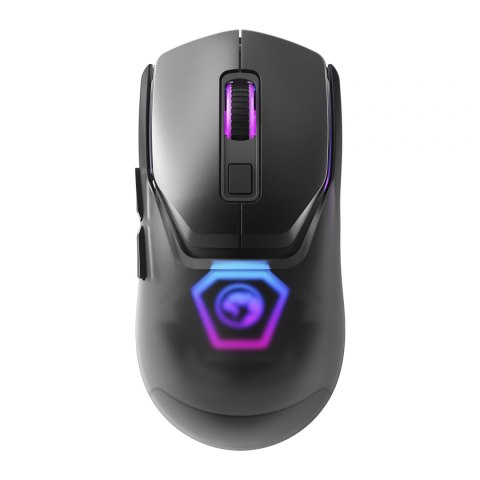 Marvo Mysz Fit Pro G1, 19000DPI, 2.4 [GHz], optyczna, 7kl., bezprzewodowa, szara, wbudowany akumulator, podświetlenie RGB