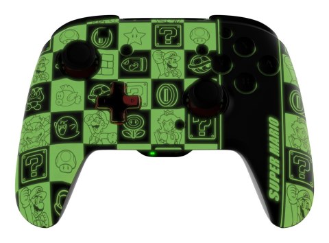 PDP REMATCH GLOW Czarny, Zielony, Czerwony Gamepad Analogowa/Cyfrowa Nintendo Switch, Nintendo Switch OLED