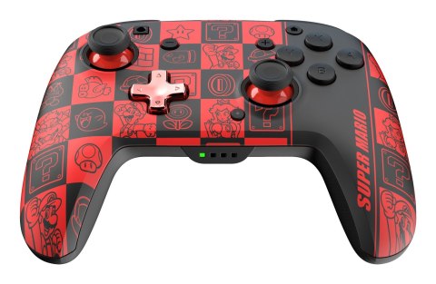 PDP REMATCH GLOW Czarny, Zielony, Czerwony Gamepad Analogowa/Cyfrowa Nintendo Switch, Nintendo Switch OLED