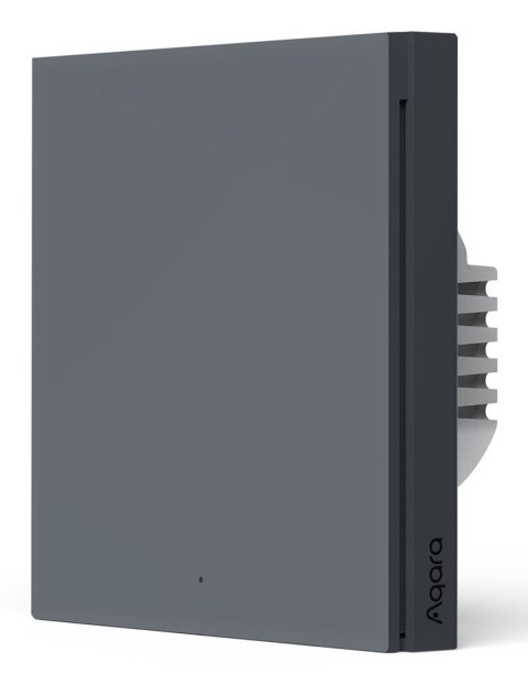 AQARA SMART WALL SWITCH H1 GREY (NO NEUTRAL, SINGLE ROCKER)