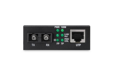 Digitus Media konwerter RJ45 10/100Base-TX na SC duplex 100Base-FX, Tx/Rx 1310nm, 20 km