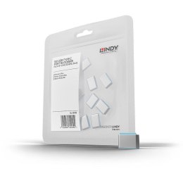 Lindy 40466 bloker portów Blokada portu USB Type-C Niebieski Kopolimer akrylonitrylo-butadieno-styrenowy (ABS) 10 szt.