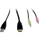 Inter-Tech AS-21HA HDMI przełącznik KVM Czarny