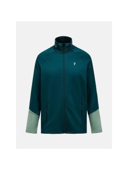Bluza męska PEAK PERFORMANCE M Rider Essentials Midlayer Zip Jacket kolor zielony - L