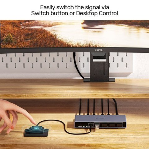 Unitek Przełącznik KVM 8K@60Hz USB 3.0 5Gbps DP