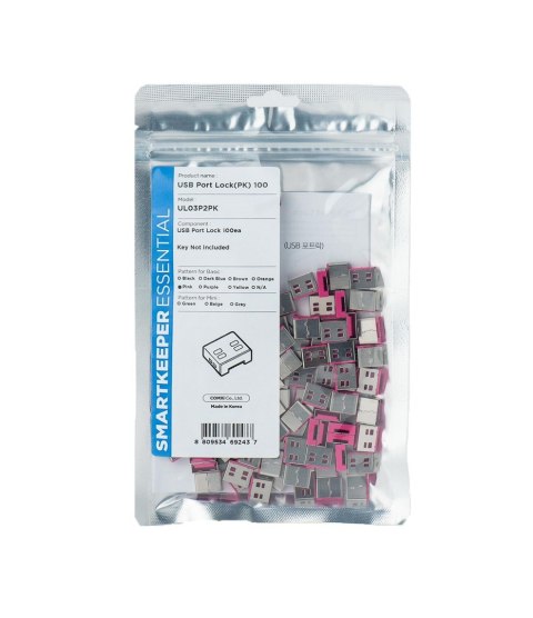 Smartkeeper UL03P2PK bloker portów Blokada portu USB Typu-A Różowy 1 szt.