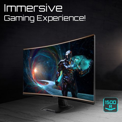 MONITOR GIGABYTE LED 27" GS27QCA 2560x1440 px Quad HD 180Hz czarny