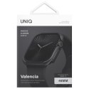 UNIQ etui Valencia Apple Watch Series 46mm czarny/midnight black