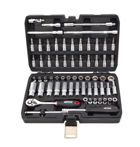 AWTOOLS ZESTAW KLUCZY 63el. 1/4" BLACK LINE