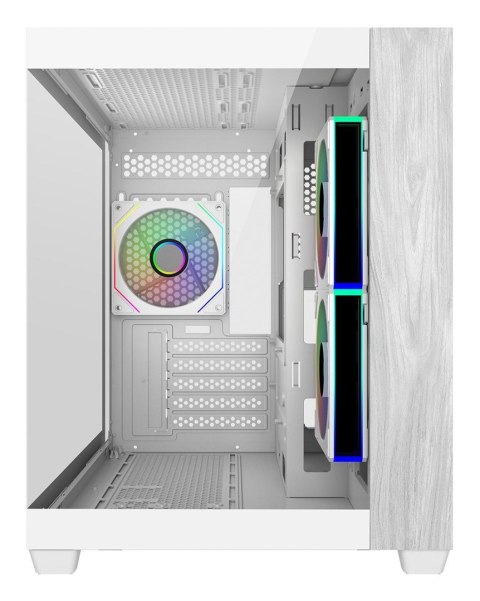 Cooler Master Elite 481 Wood Mini Tower Biały