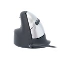 R Go Tools R-Go Pele HE ergonomisch links USB mittel juodas/silb retail