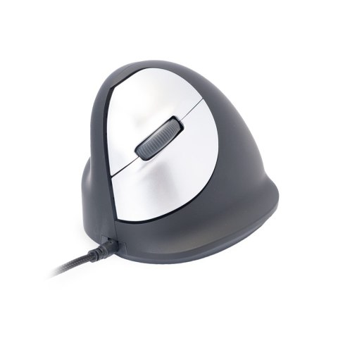 R Go Tools R-Go Pele HE ergonomisch links USB mittel juodas/silb retail