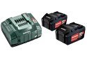 Akumulator METABO 18V 5,2Ah x2 + ładowarka