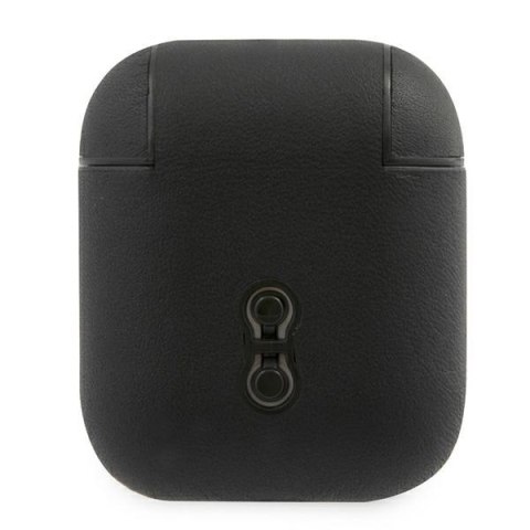 BMW BMA2CSLBK AirPods cover czarny/black Geniune Leather Signature