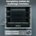 Patch panel Extralink EX.9663 (0.5U; kat. 6; 24xRJ-45)