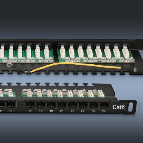 Patch panel Extralink EX.9663 (0.5U; kat. 6; 24xRJ-45)