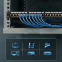 Patch panel Extralink EX.9830 (1U; kat. 5e; 24xRJ-45)