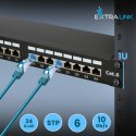 Patch panel Extralink EX.9830 (1U; kat. 5e; 24xRJ-45)