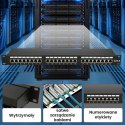 Patch panel Extralink EX.9830 (1U; kat. 5e; 24xRJ-45)