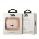 Karl Lagerfeld KLAP2RUNCHP AirPods Pro 2 cover różowy/pink Silicone Choupette Head 3D