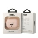 Karl Lagerfeld KLAP2RUNIKP AirPods Pro 2 cover różowy/pink Silicone Karl Head 3D